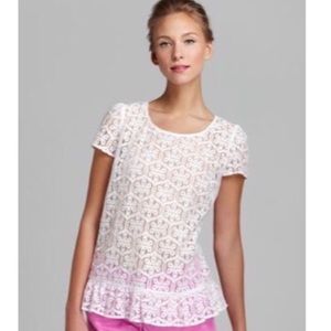 💕PRICE DROP💕 Lilly Pulitzer white lace top